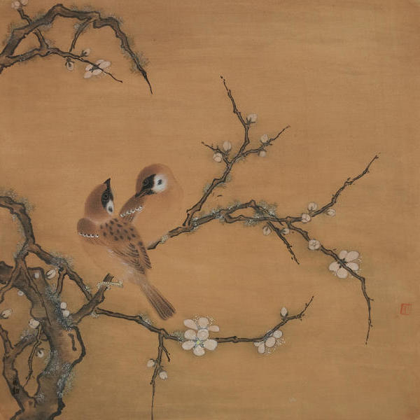 杨翻-梅花双雀