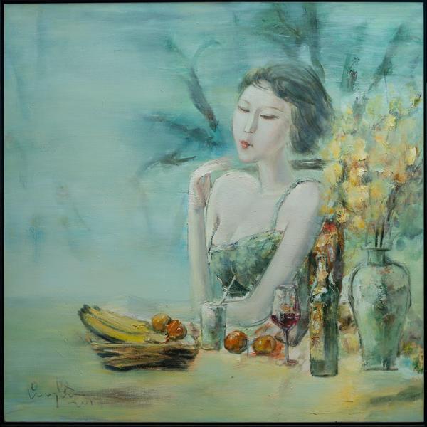 喝红酒的女人26 - 吴悠的作品 | artand - 与艺术家面对面的在线画廊