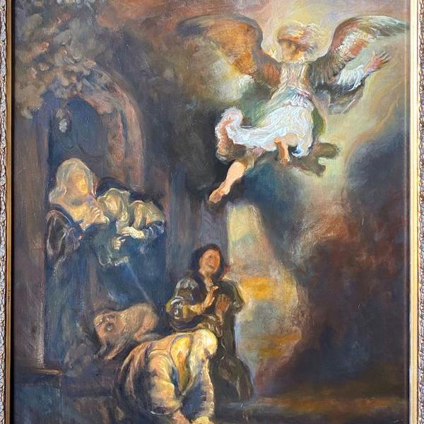 dorian-临摹伦勃朗《天使》