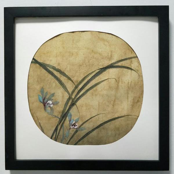 秋兰绽蕊图临摹-马燕妮