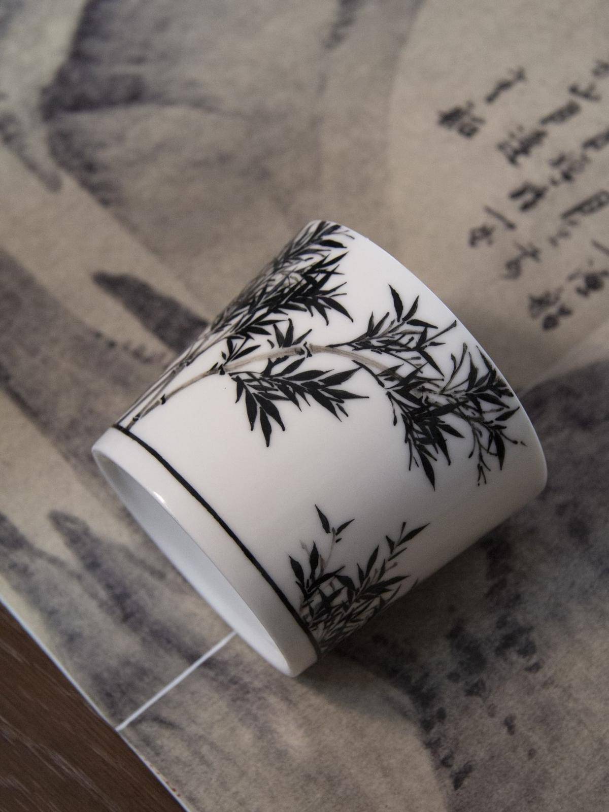 墨竹 带内绘大容量马克杯 - 穆宣有 作品图2