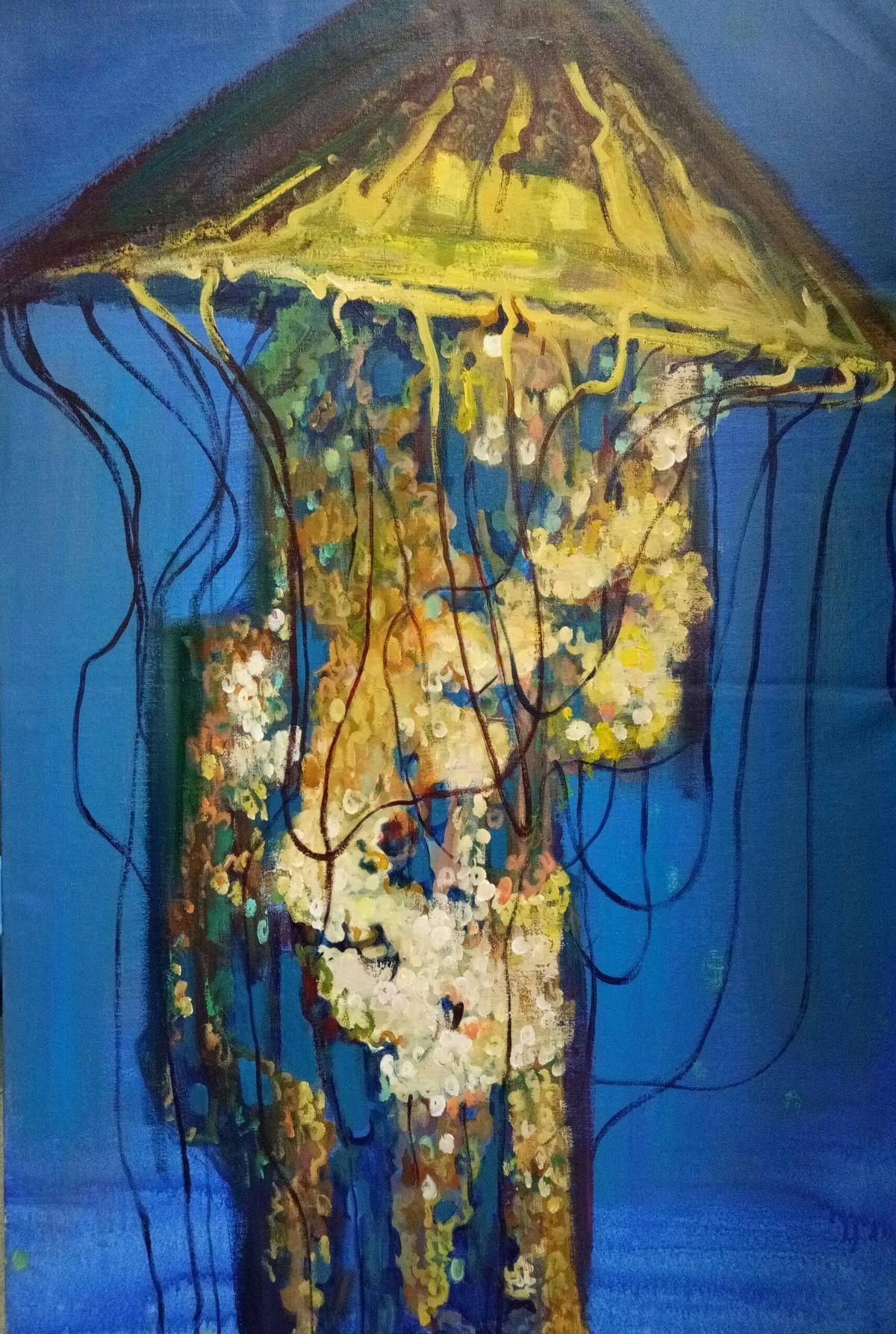 暗夜精灵-水中花六幅 - 周亚卓 作品图6