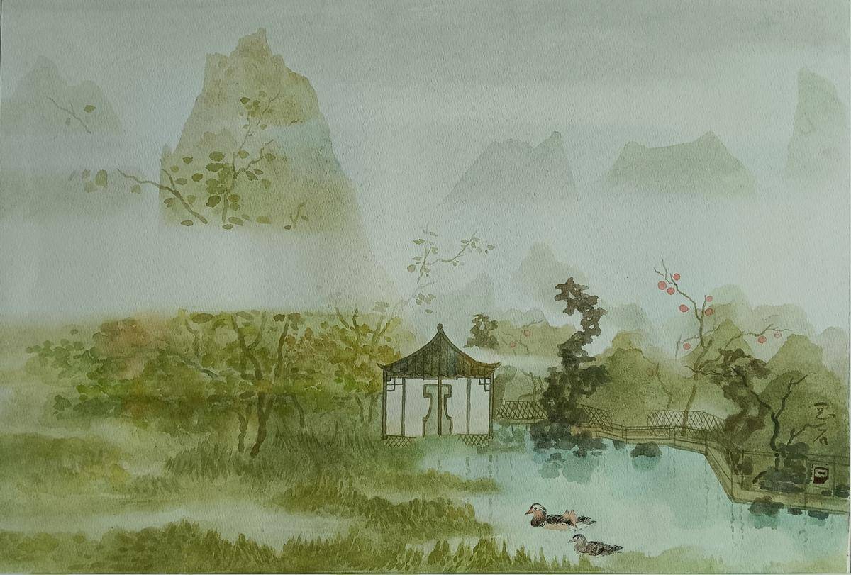 惜雲谷 - 杨刚石 作品图1