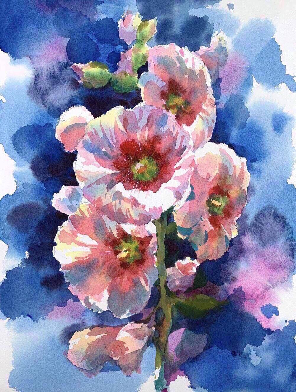 蜀葵 - 李田 作品图1