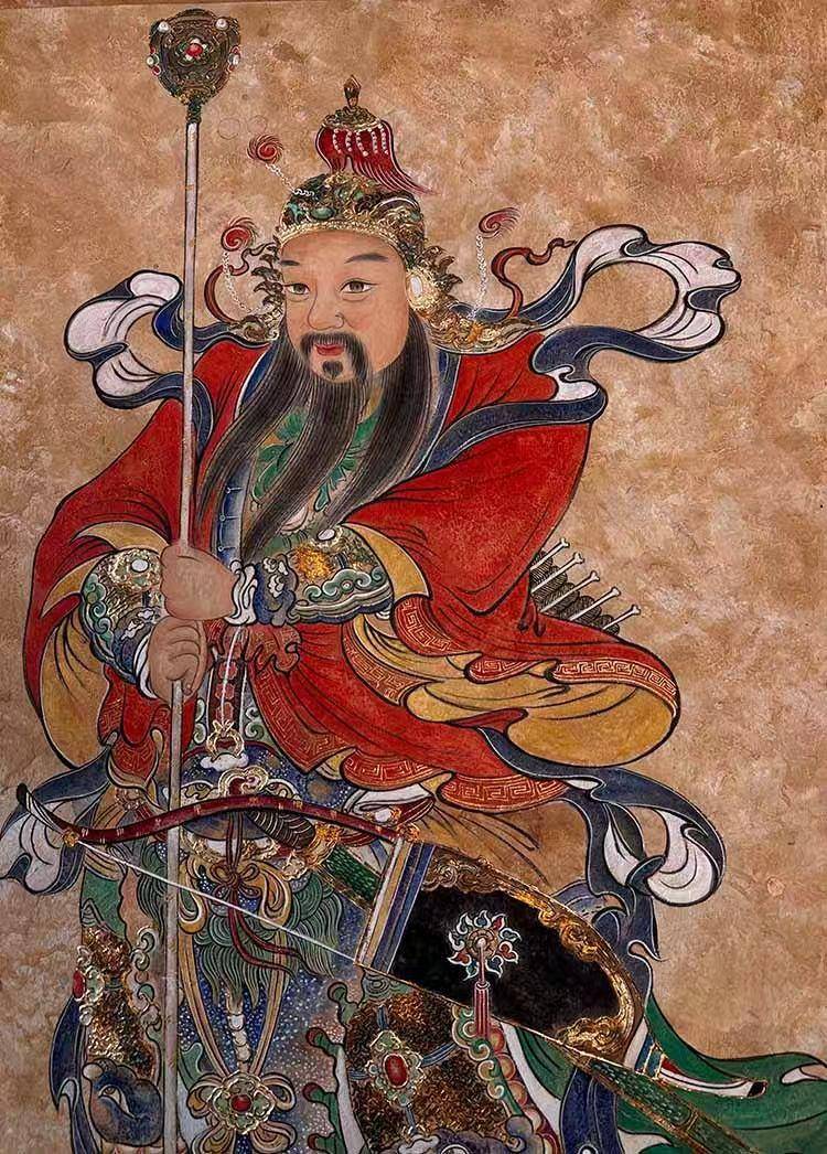 一组门神岩彩壁画 - 李沛璇 作品图7