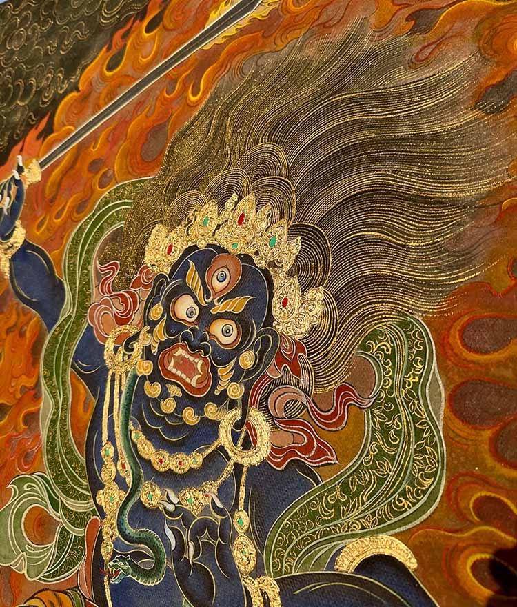 纯手绘不动明王壁画 - 李沛璇 作品图4
