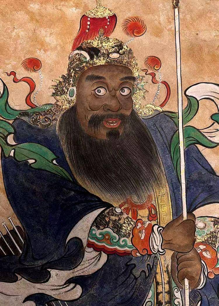 一组门神岩彩壁画 - 李沛璇 作品图4