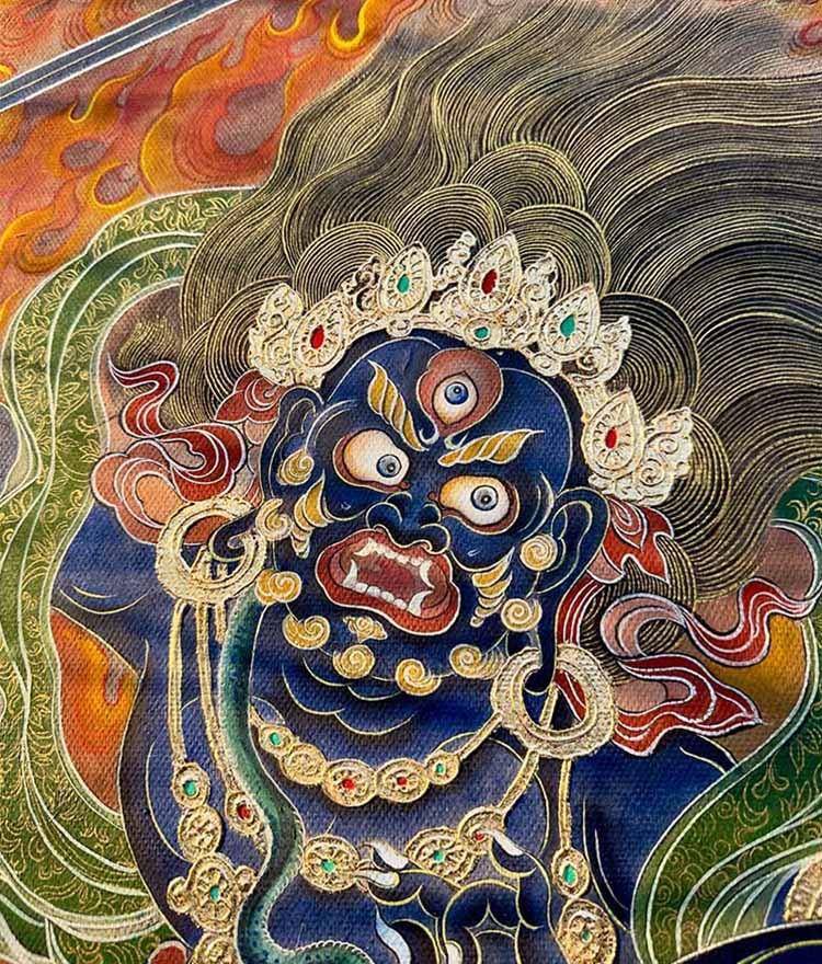 纯手绘不动明王壁画 - 李沛璇 作品图2