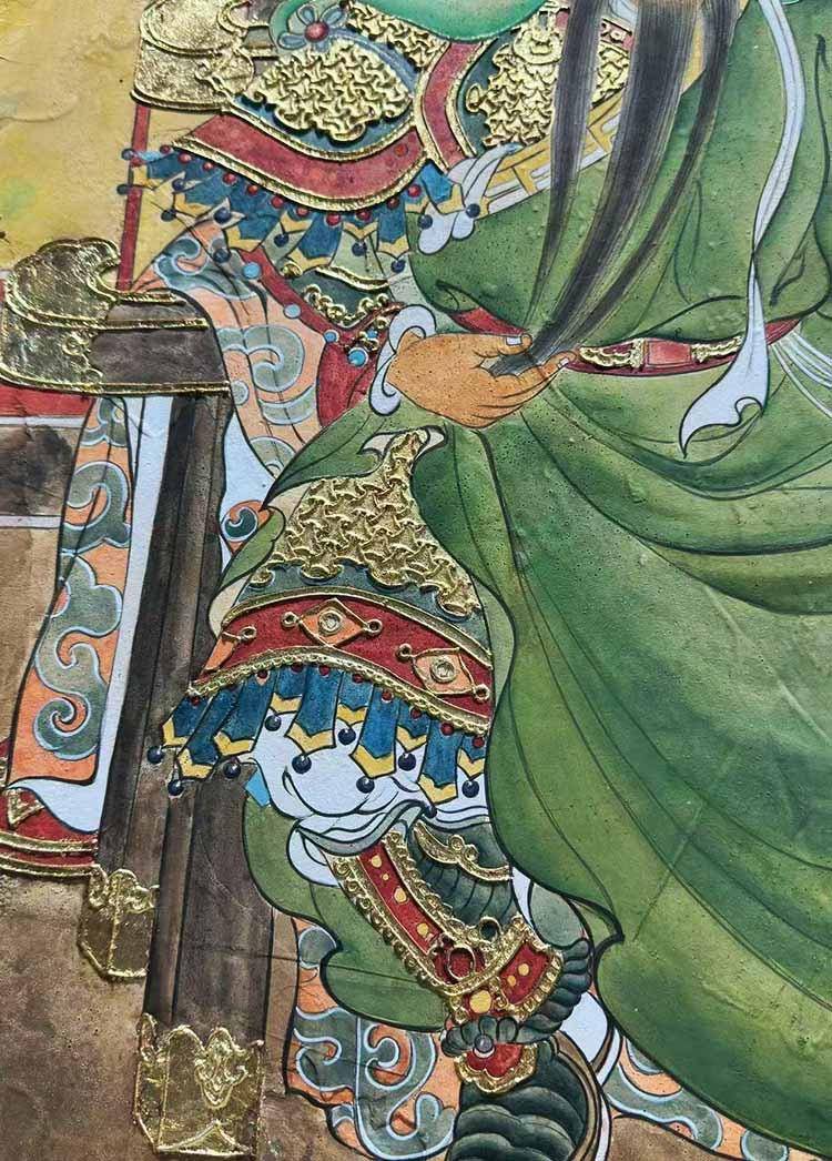 夜读春秋泥板壁画 - 李沛璇 作品图5