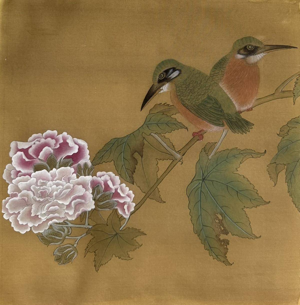 临《芙蓉翠羽图》 - 黄玉 作品图1