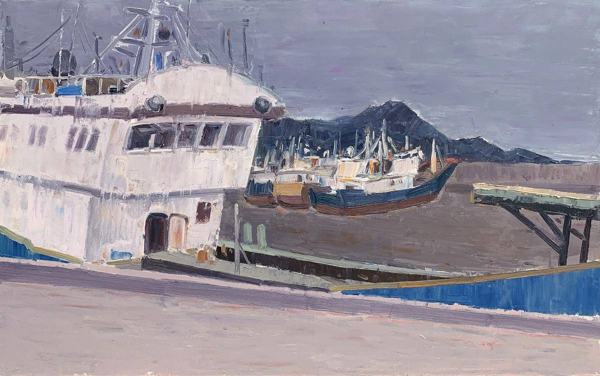 港口的船 - 张光志 作品图3