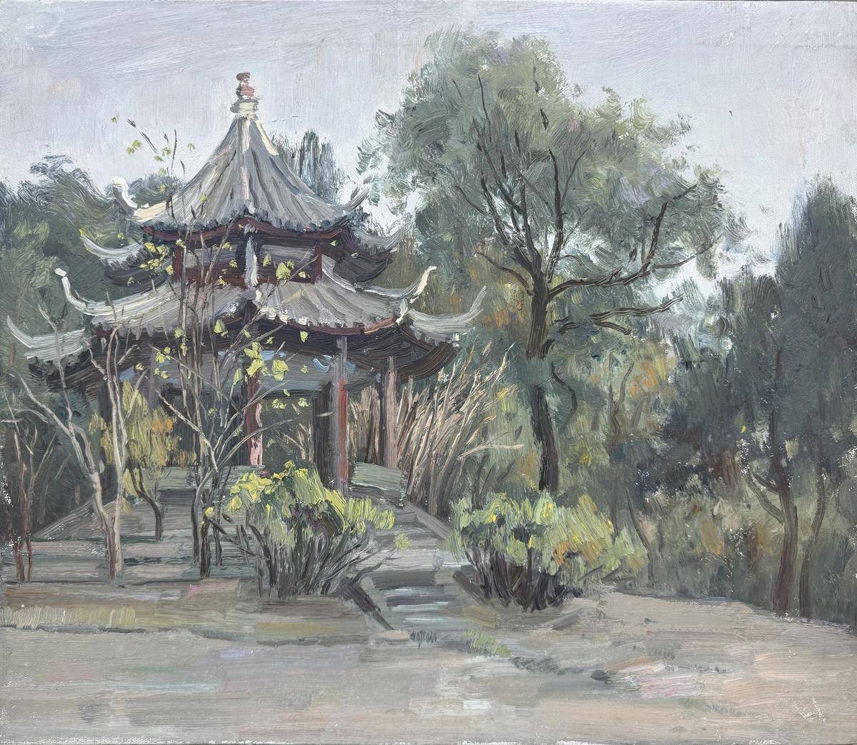 凉亭 - 张光志 作品图3