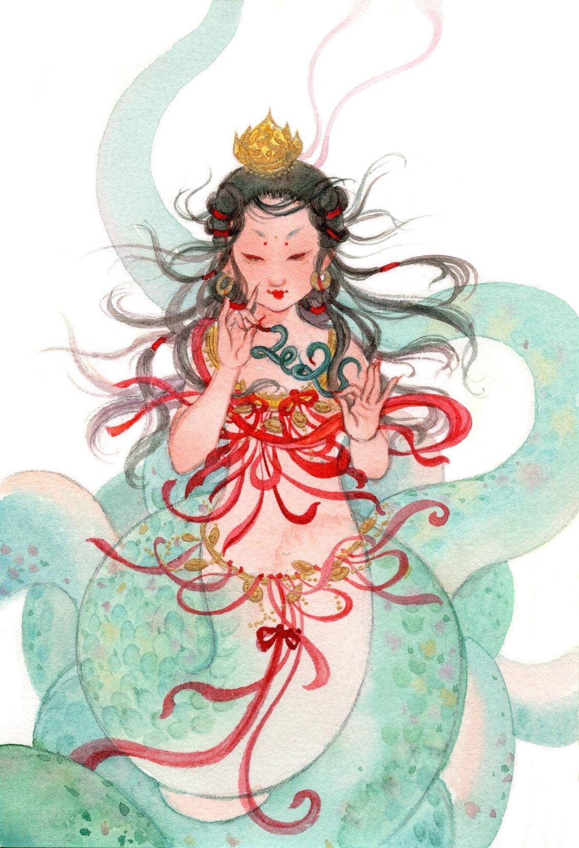 纳伽（东方蛇神） - 王梦诗 作品图1