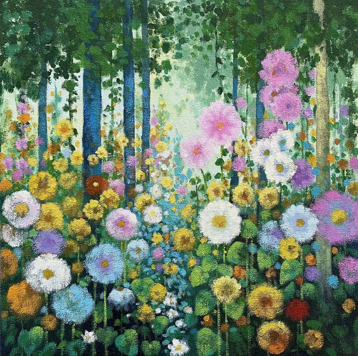 繁花（已装裱） - 孙昭 作品图2