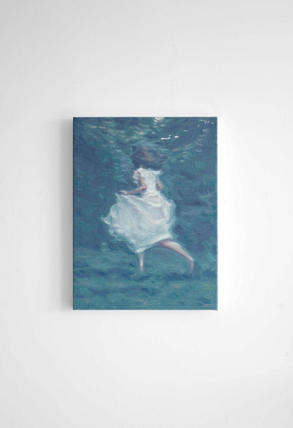 阳光里/油画作品 - 臧鹏 作品图2