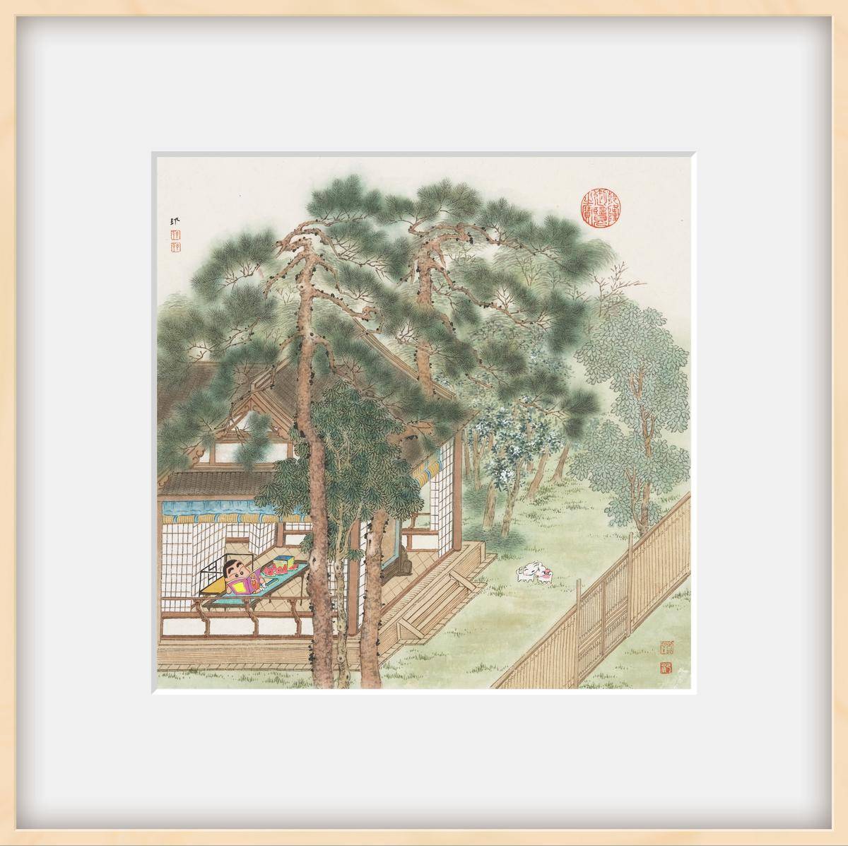 春园读书图 - 邢建帮 作品图1