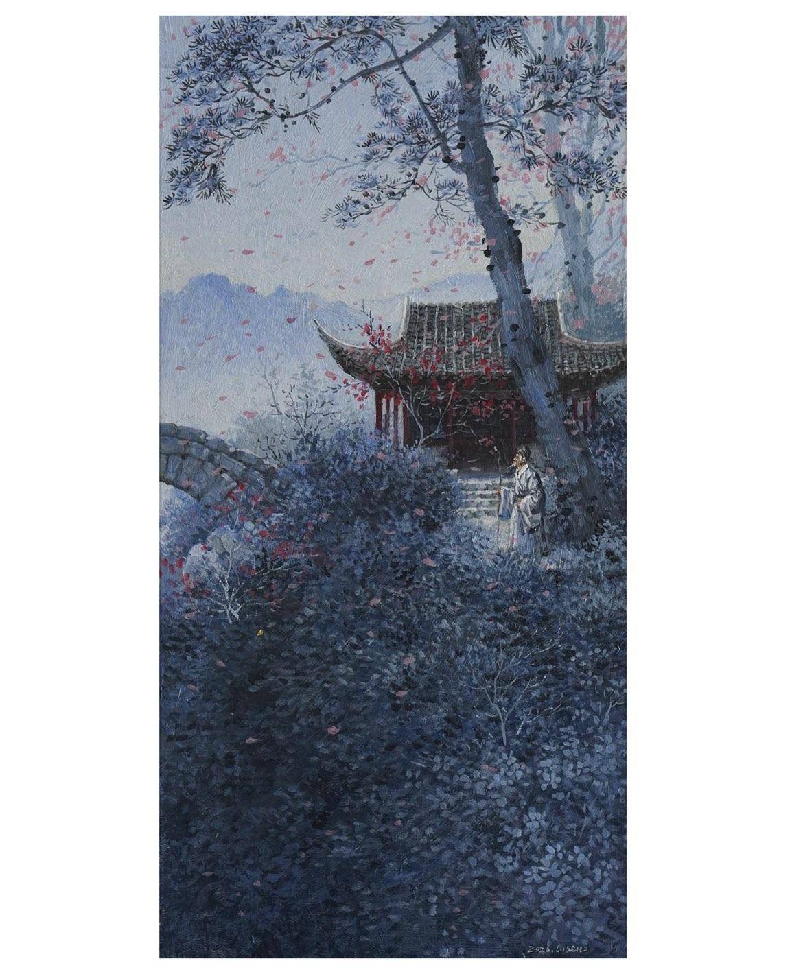 陆游诗意. 曾是惊鸿照影来 - 森仔 作品图1