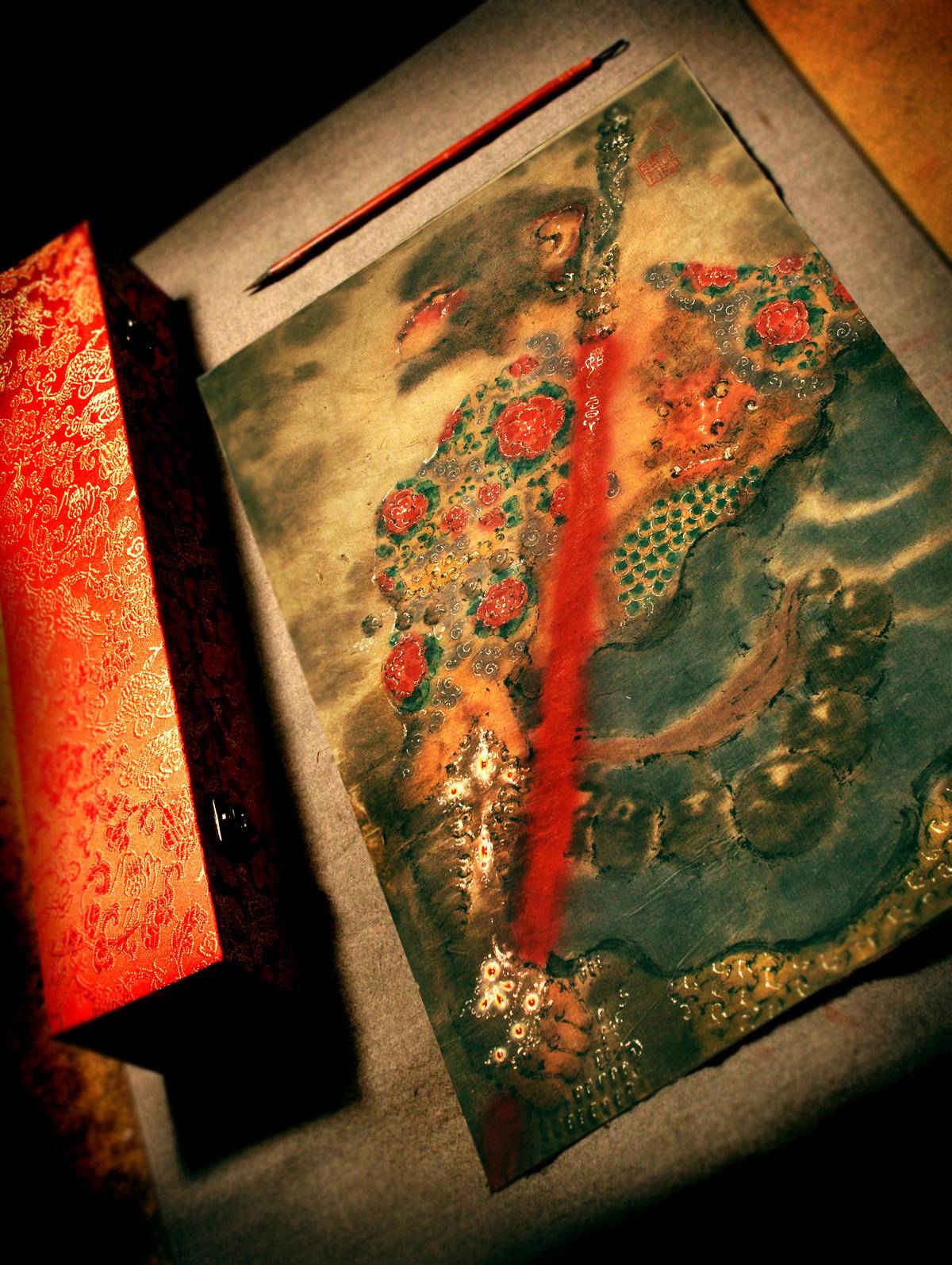 古纸观大圣 - 蔡骏弈 作品图6