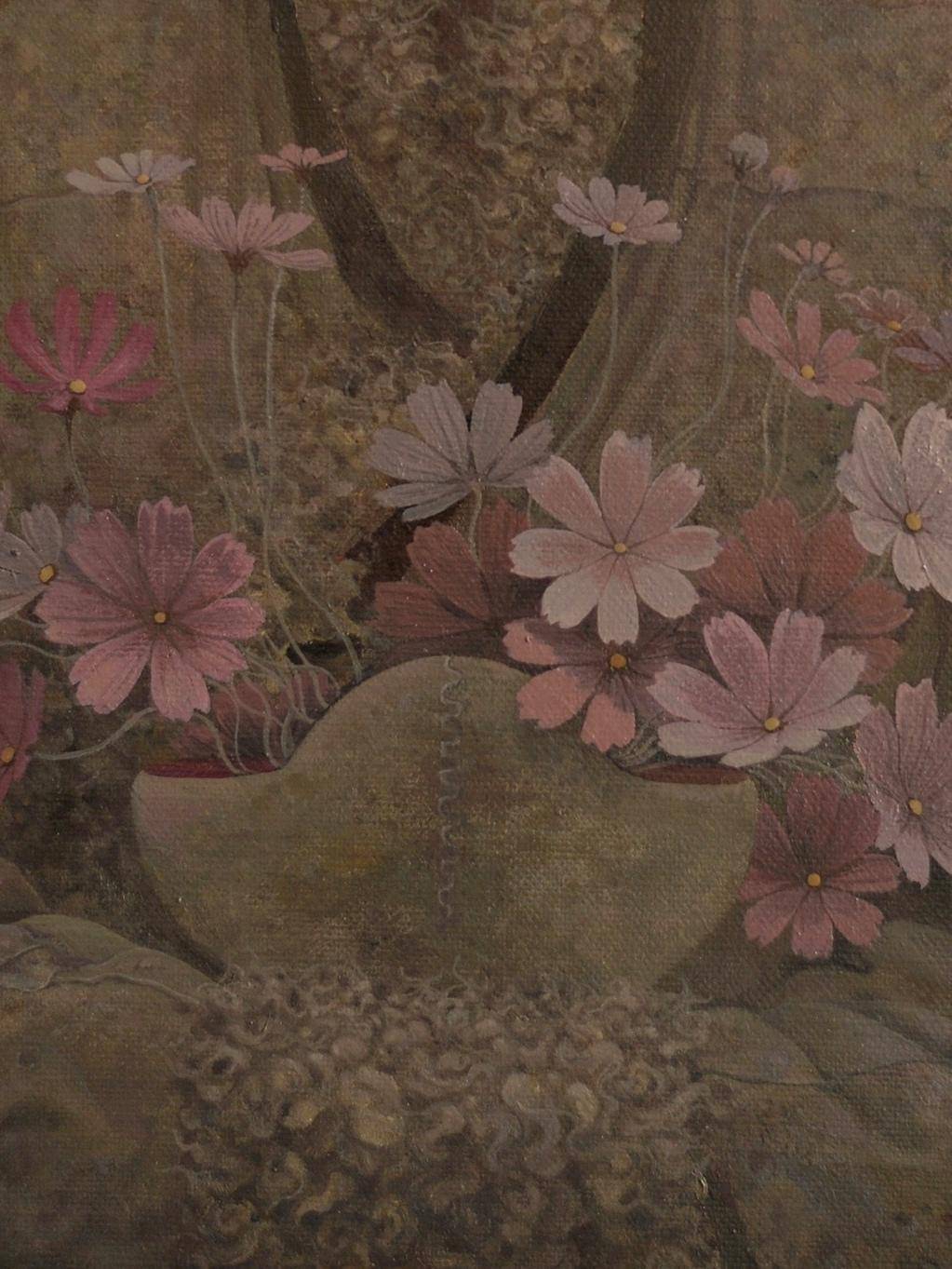 手持格桑花的尸陀林主 - 曾鲲 作品图4