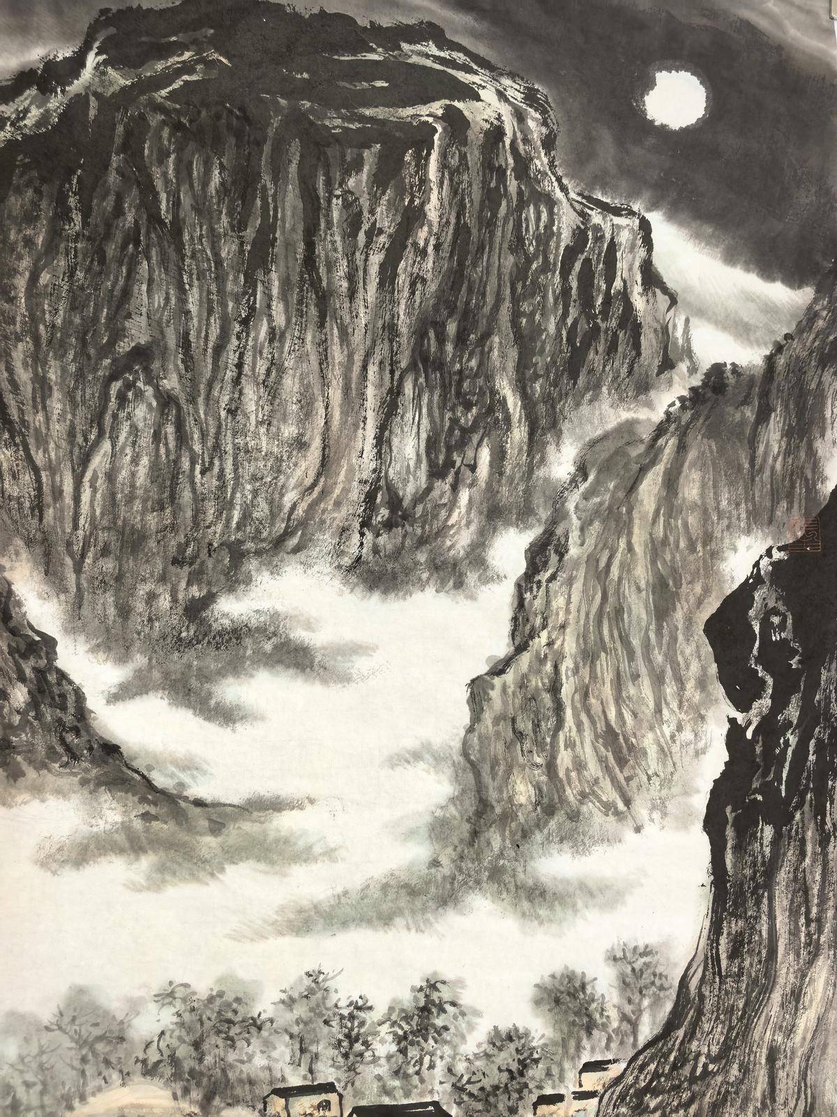 山乡皓月 - 高雪涛 作品图4