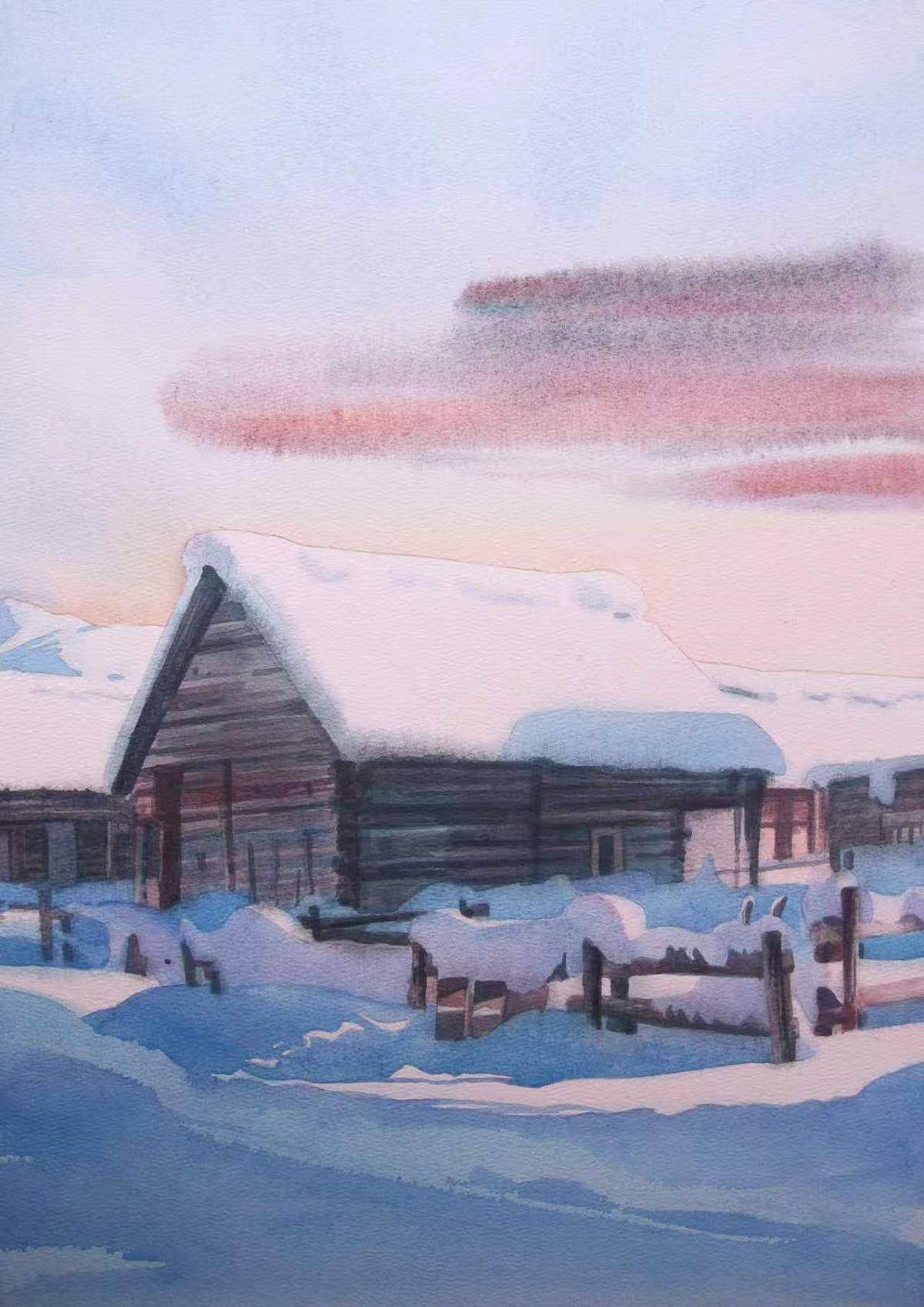暮雪人家 - 慕远 作品图1