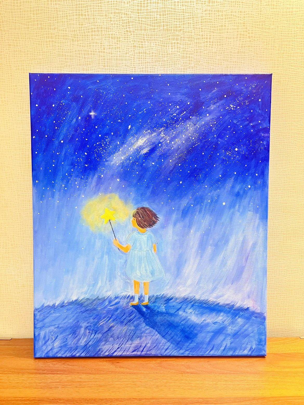 星空下的女孩 - 薛菁 作品图1