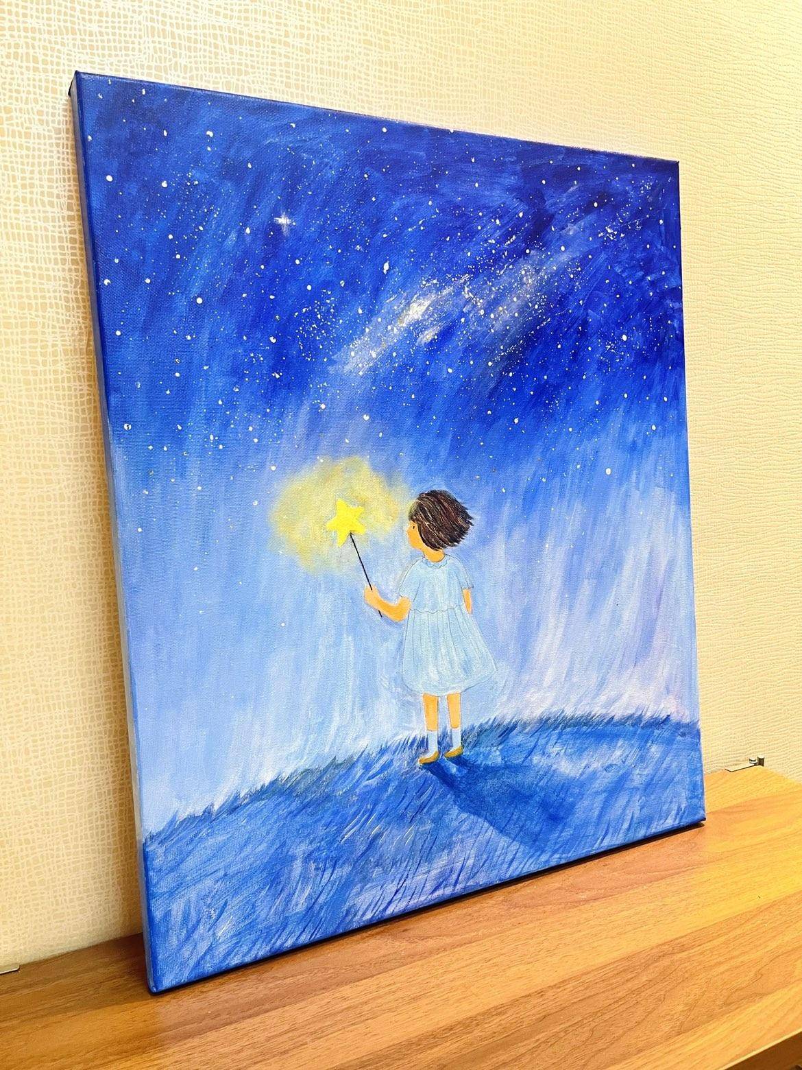 星空下的女孩 - 薛菁 作品图2