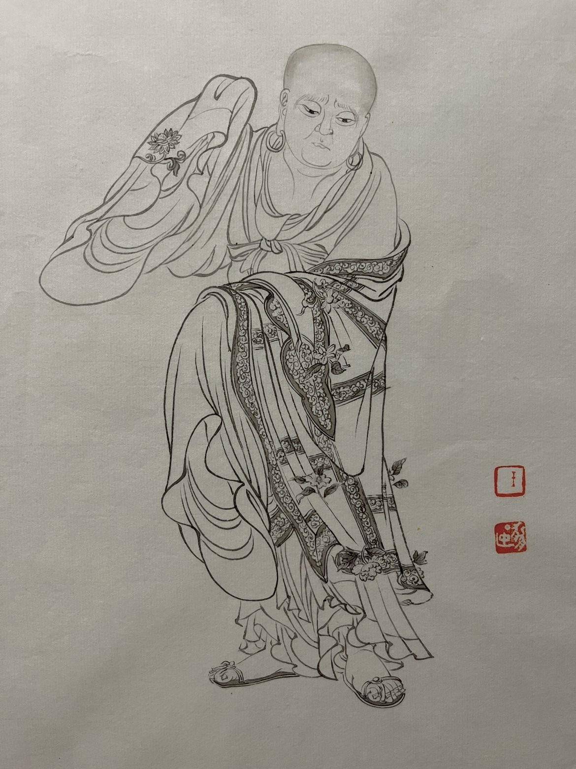 白描小品002 - 王丽燕 作品图2