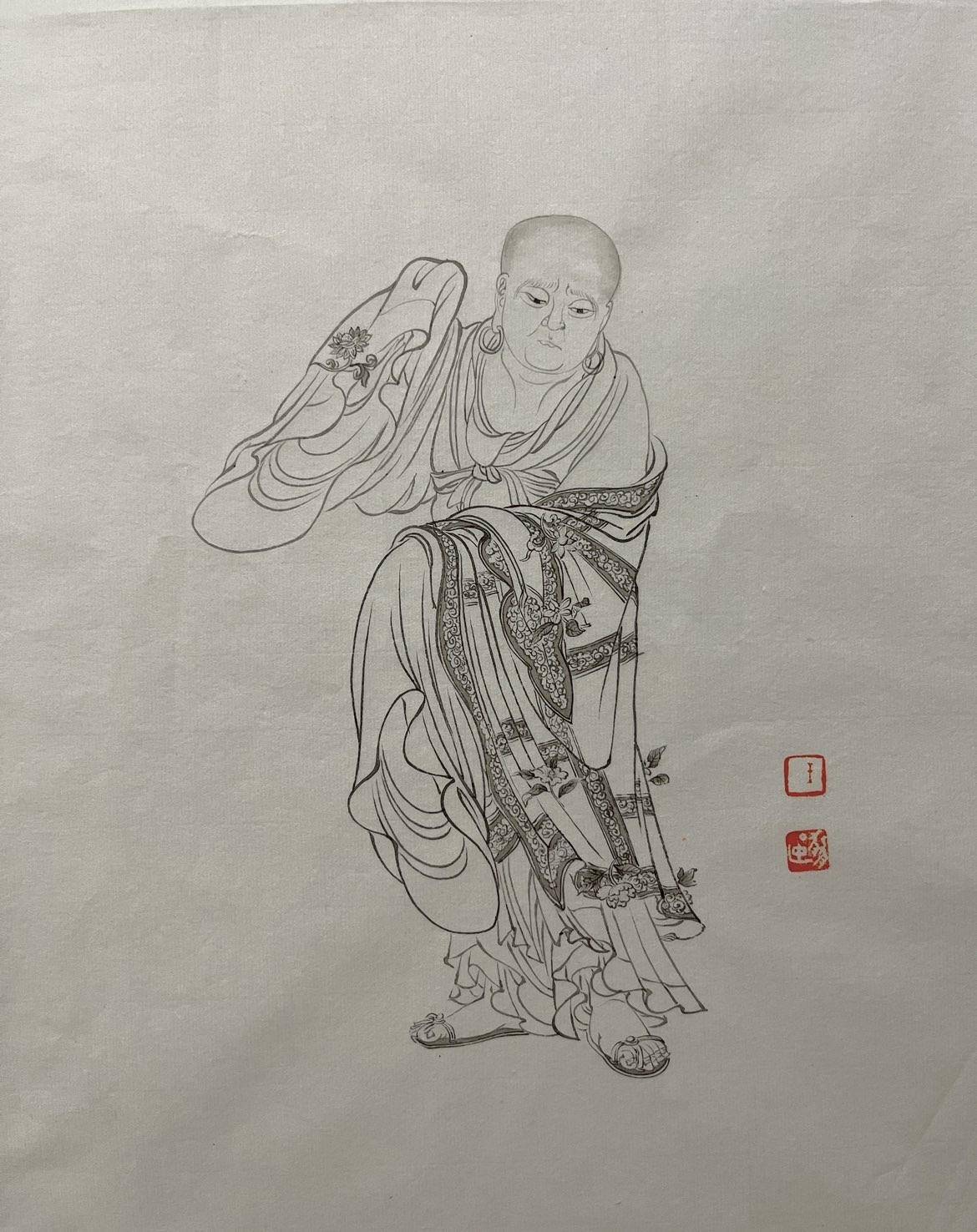 白描小品002 - 王丽燕 作品图1