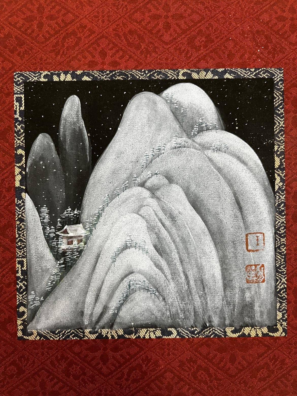 仿古山水小品018（卡纸） - 王丽燕 作品图4