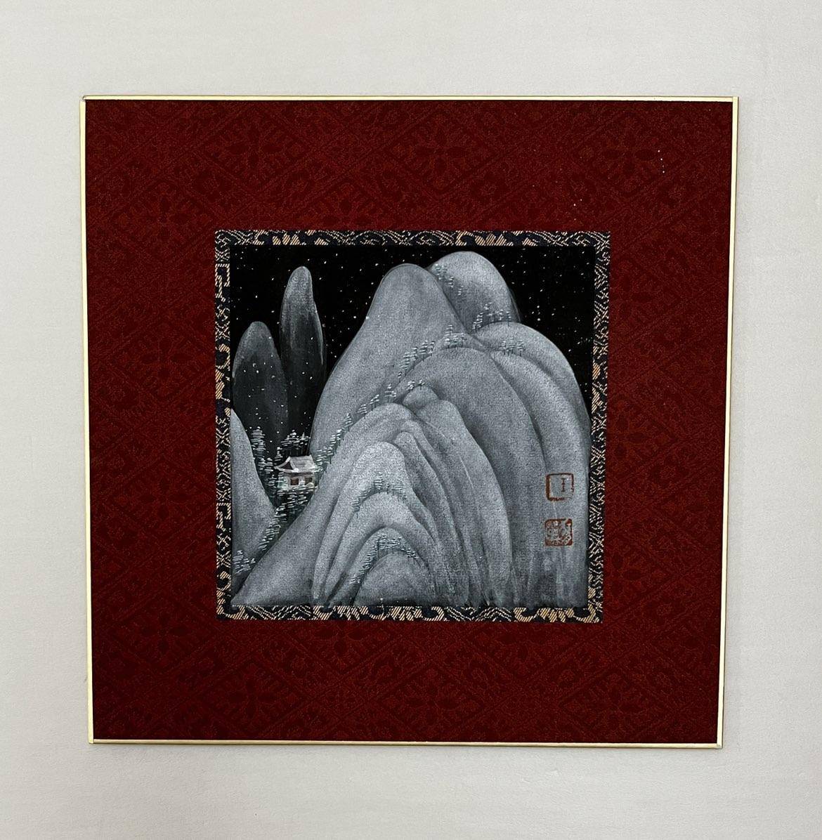 仿古山水小品018（卡纸） - 王丽燕 作品图3