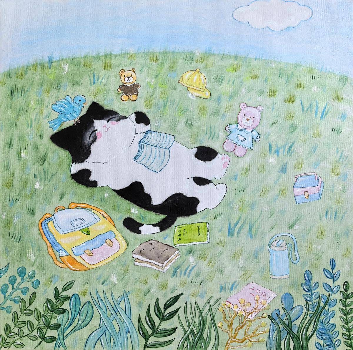 小猫咪的悠闲假期 - 王夏 作品图1