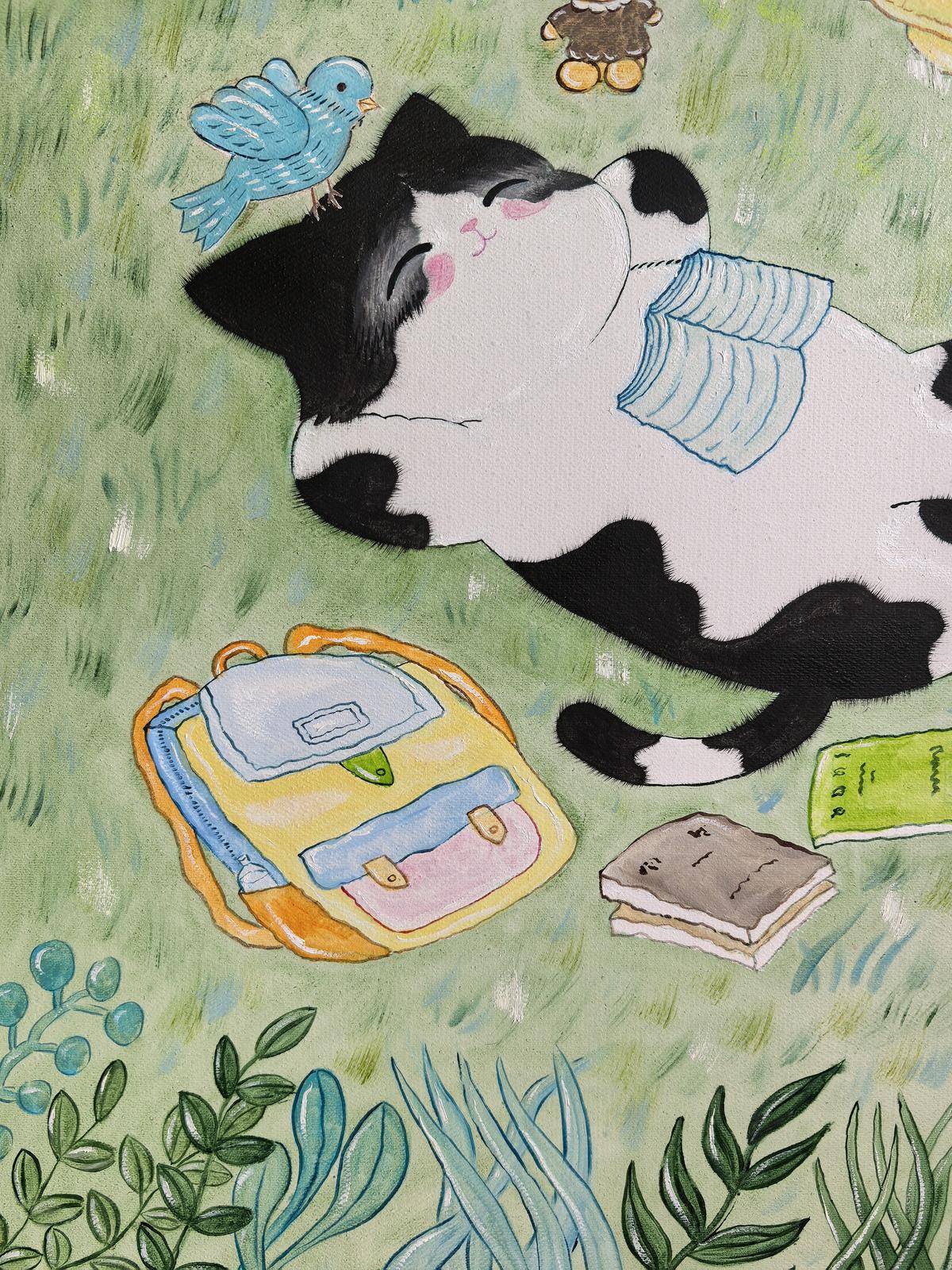 小猫咪的悠闲假期 - 王夏 作品图5