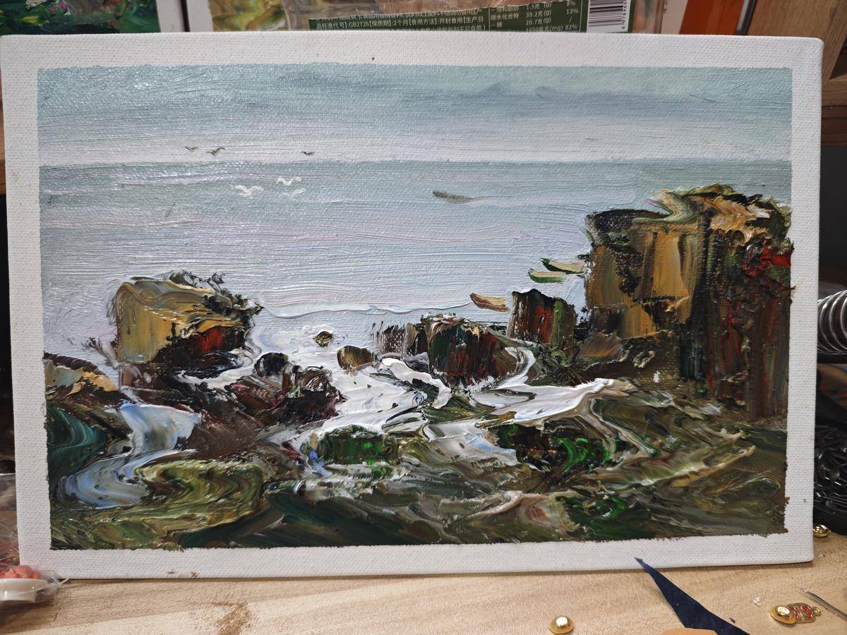 沧岸听涛 - 刘顺 作品图6