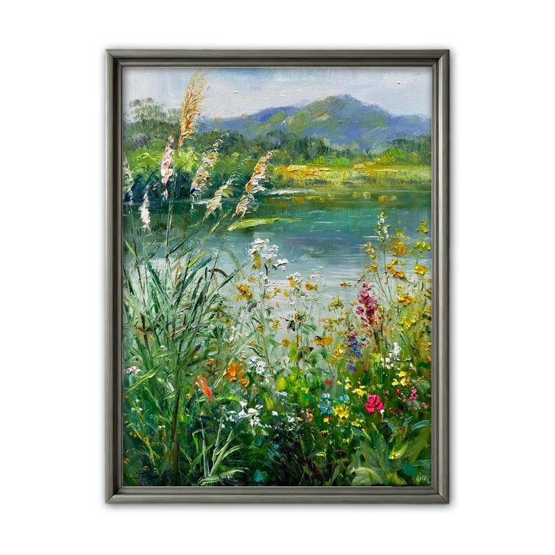 溪畔芳丛 - 梁峰 作品图5