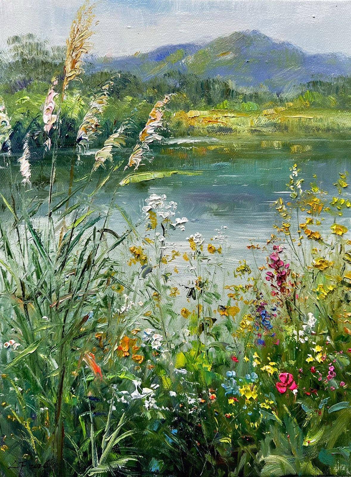 溪畔芳丛 - 梁峰 作品图1