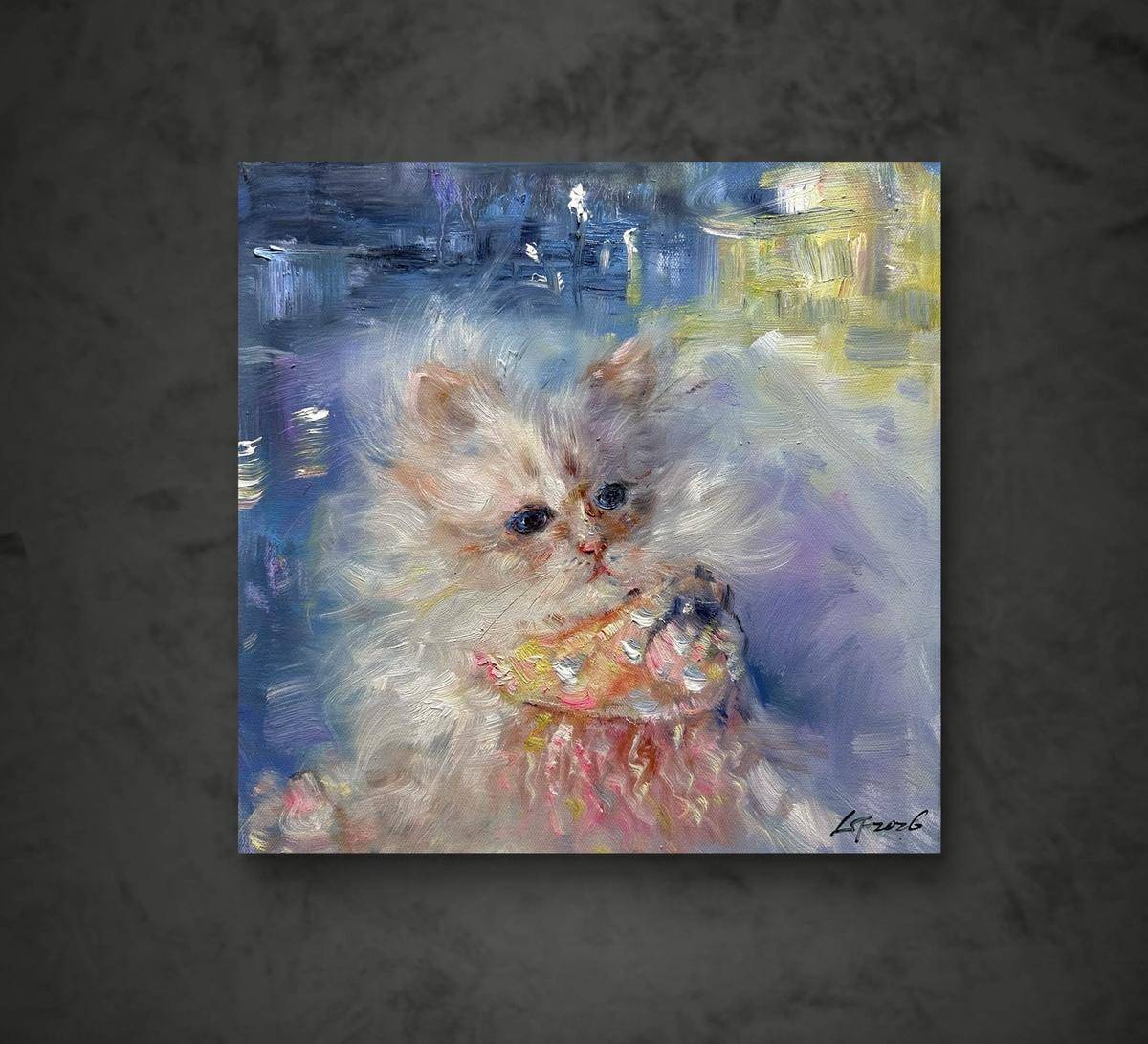 幻彩绒猫 - 梁峰 作品图4