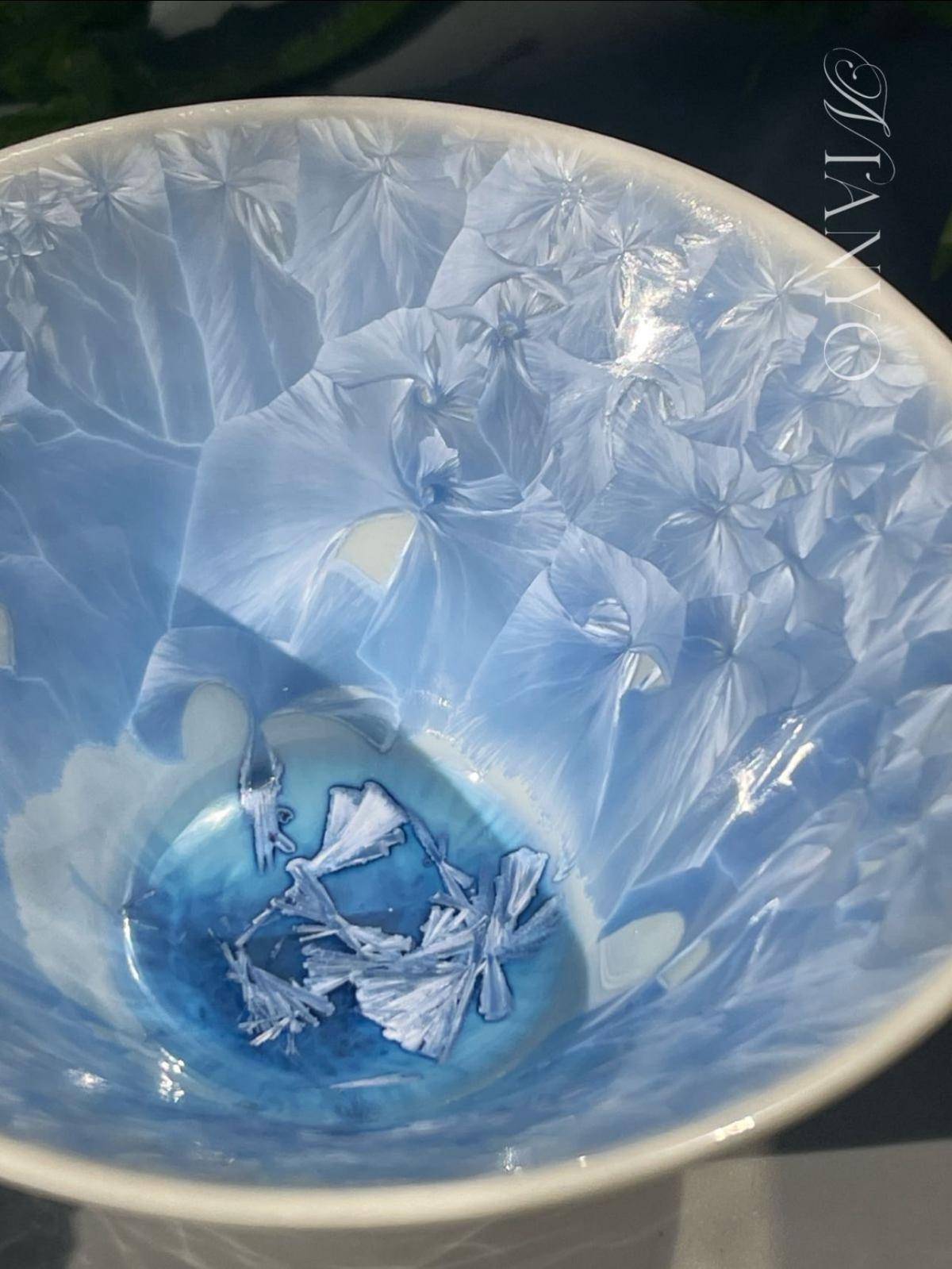 A.150-11 墨兰 大斗笠 茶盏 茶杯 主人杯 咖啡杯 高端茶具 礼品 陶瓷 杯子 孤品 一物一拍 茶器 廿釉 窑变 - 朱淑贞 作品图1