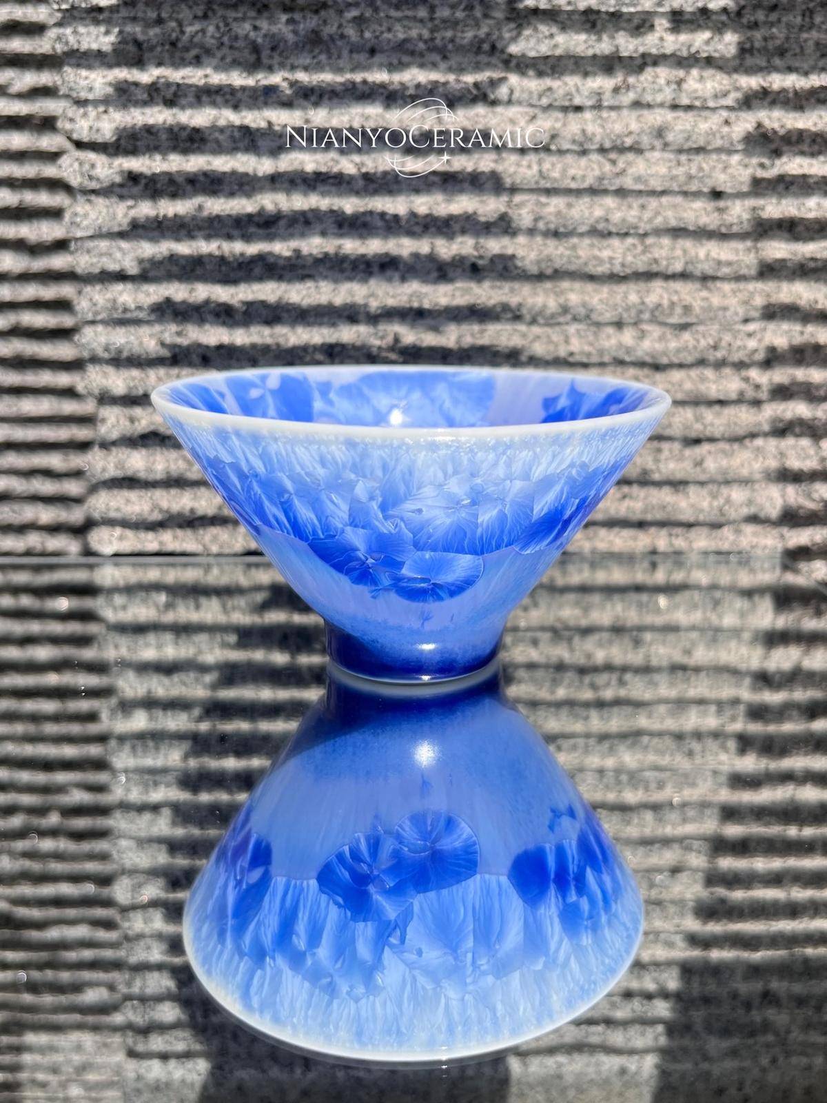 A.107-3 海上烟火 大斗笠 茶盏 茶杯 主人杯 咖啡杯 高端茶具 礼品 陶瓷 杯子 孤品 一物一拍 茶器 廿釉 窑变 - 朱淑贞 作品图1