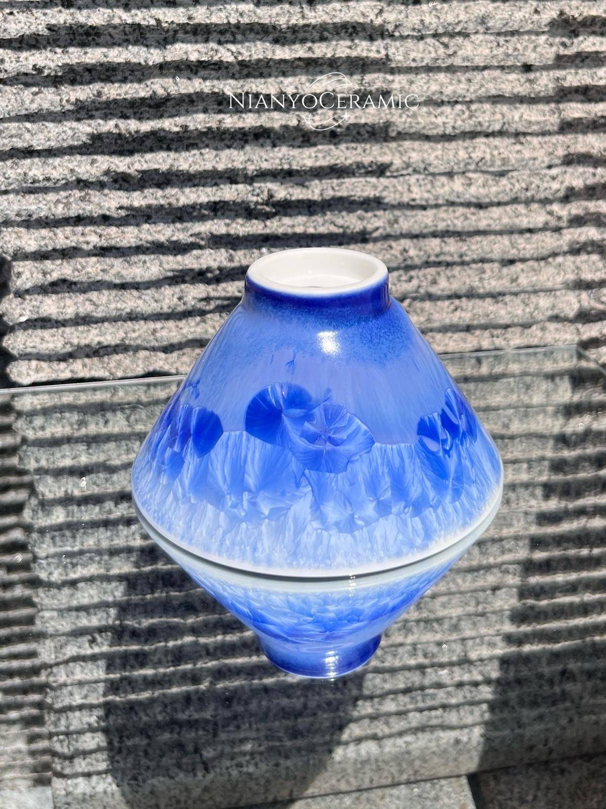 A.107-3 海上烟火 大斗笠 茶盏 茶杯 主人杯 咖啡杯 高端茶具 礼品 陶瓷 杯子 孤品 一物一拍 茶器 廿釉 窑变 - 朱淑贞 作品图4