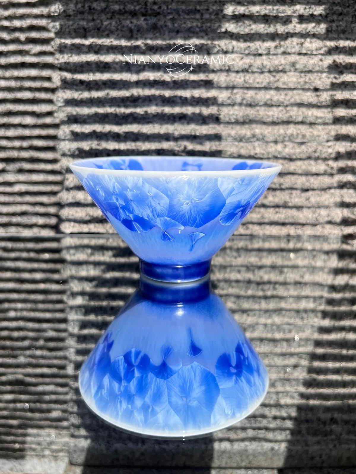A.107-3 海上烟火 大斗笠 茶盏 茶杯 主人杯 咖啡杯 高端茶具 礼品 陶瓷 杯子 孤品 一物一拍 茶器 廿釉 窑变 - 朱淑贞 作品图3