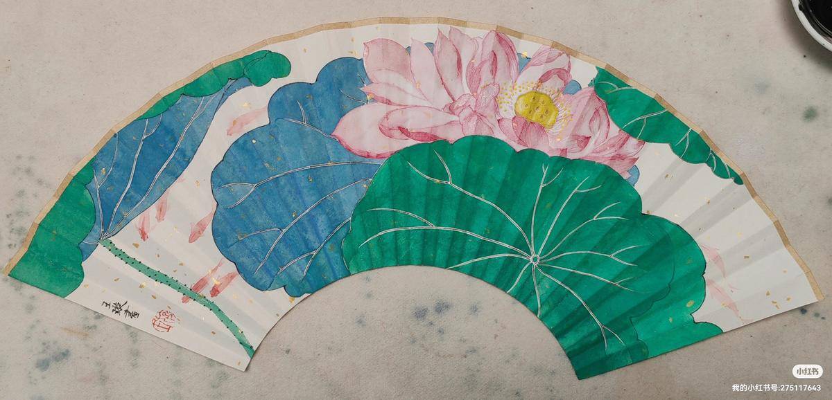 王璇作品《荷花锦鲤》 - 王璇 作品图3