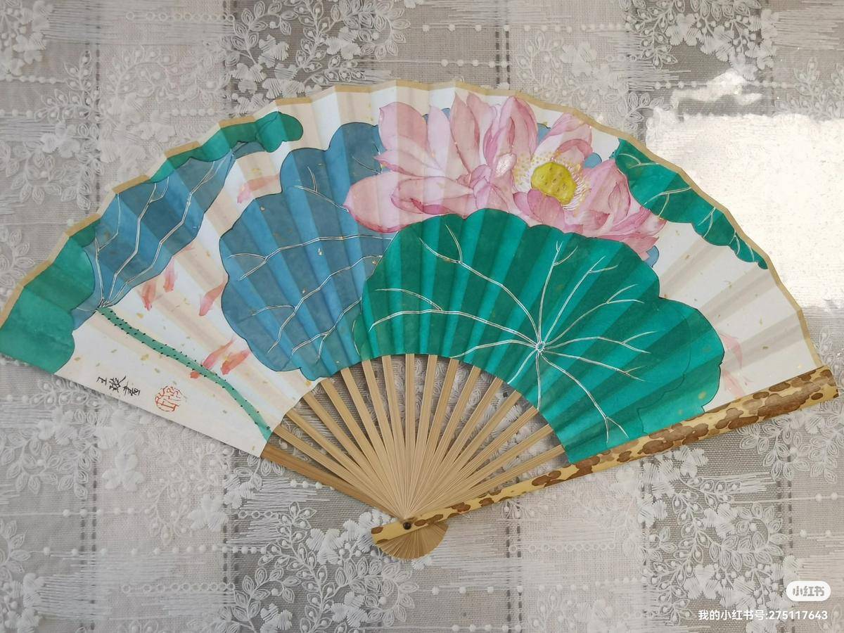 王璇作品《荷花锦鲤》 - 王璇 作品图1