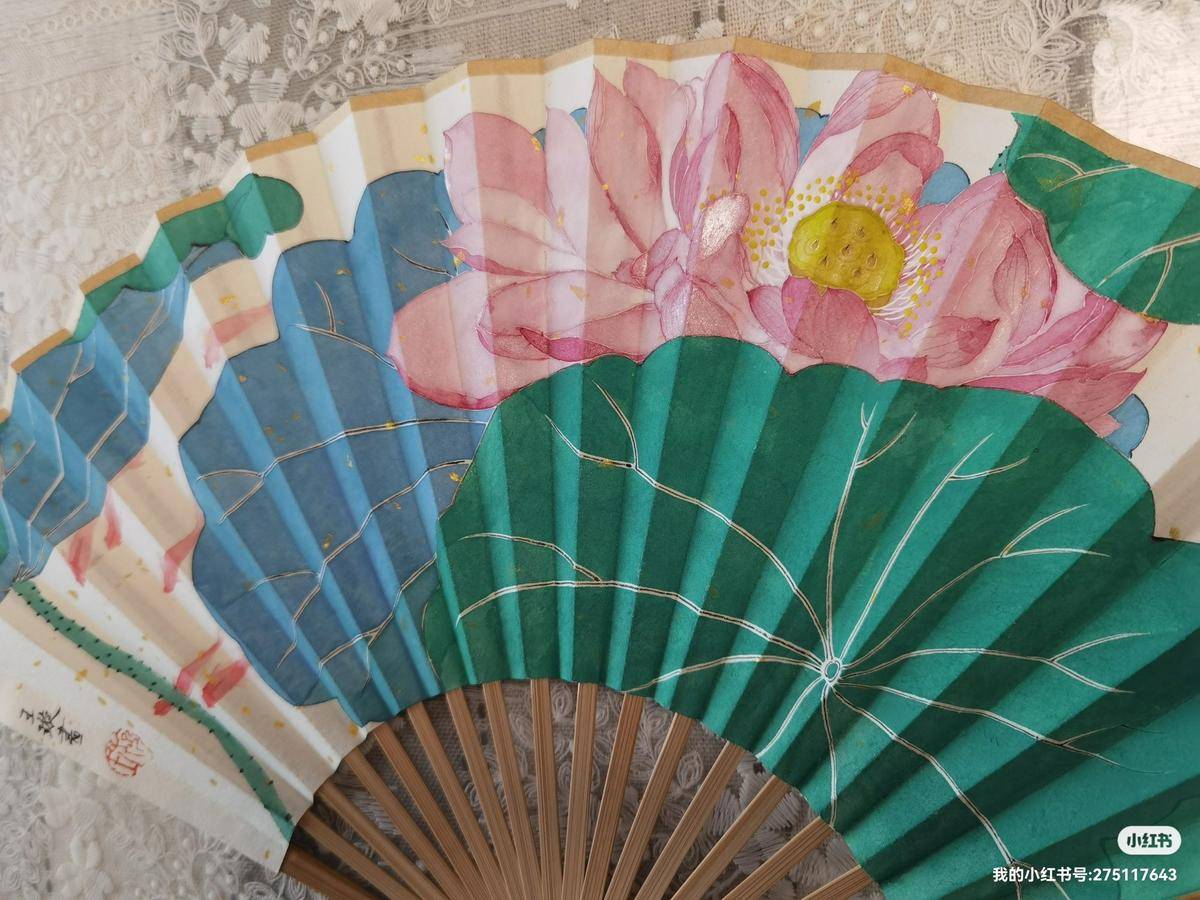 王璇作品《荷花锦鲤》 - 王璇 作品图5