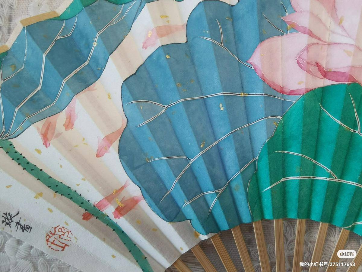 王璇作品《荷花锦鲤》 - 王璇 作品图6