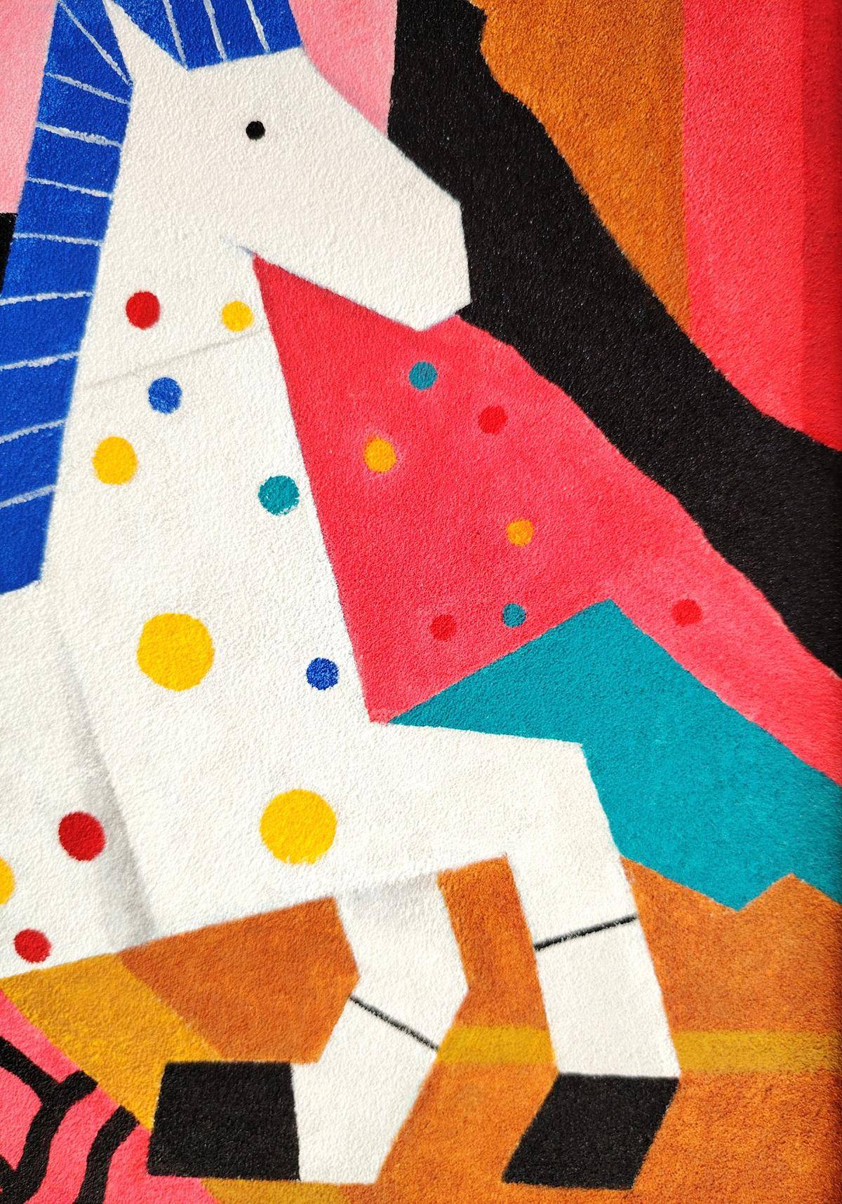 砂岩装饰画《踏过千山万水～！》 - 郑玲 作品图4