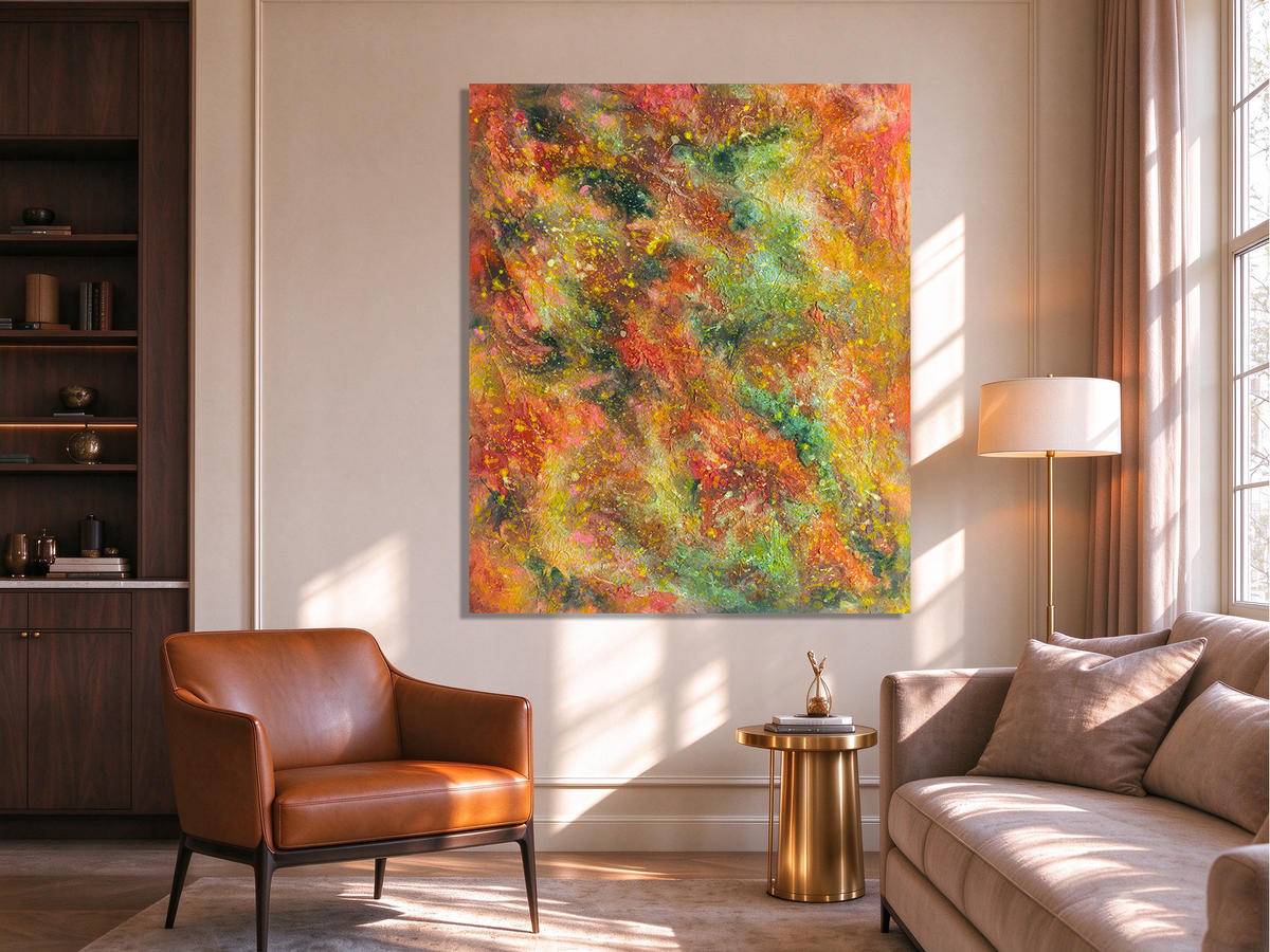 不被定义的色彩120x100cm（莫奈的花园81） - 王志强 作品图1