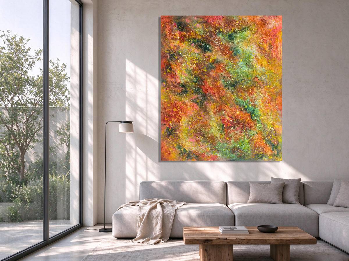 不被定义的色彩120x100cm（莫奈的花园81） - 王志强 作品图6
