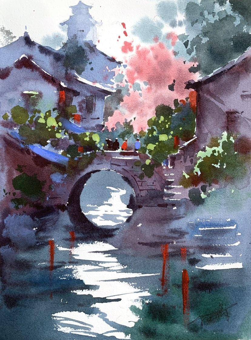江南古桥 - 于江涛 作品图1