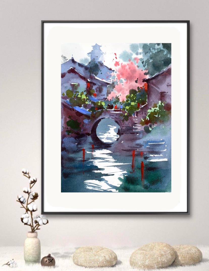 江南古桥 - 于江涛 作品图5